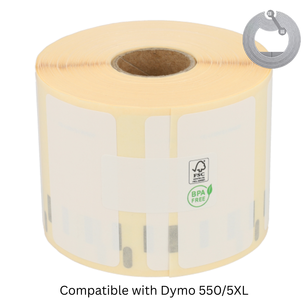 Rotolo Carta Adesiva 10 ROTOLI Di Etichette Compatibili DYMO LABELWRITER - Formato 24x12 Mm, Per Organizzazione Ufficio Etichette Dymo - Foto 5